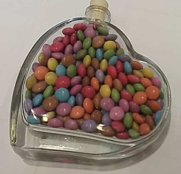 Herzflasche Passion 100 ml mit Smarties