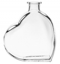 Fläschchen in Herzform 0,2 Liter mit Rosewein