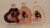 Fläschchen in Herzform 0,2 Liter mit Rosewein