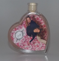 Fläschchen in Herzform 0,05 Liter mit Rose'wein