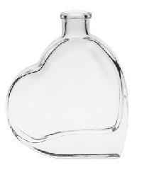 Fläschchen in Herzform 0,05 Liter mit Schnaps
