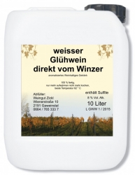 hausgemachter weisser Glühwein