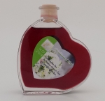 Fläschchen in Herzform 0,1 Liter mit Rosewein