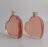 Fläschchen in Herzform 0,2 Liter mit Rosewein