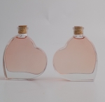 Fläschchen in Herzform 0,05 Liter mit Rose'wein