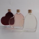Fläschchen in Herzform 0,05 Liter mit Rose'wein
