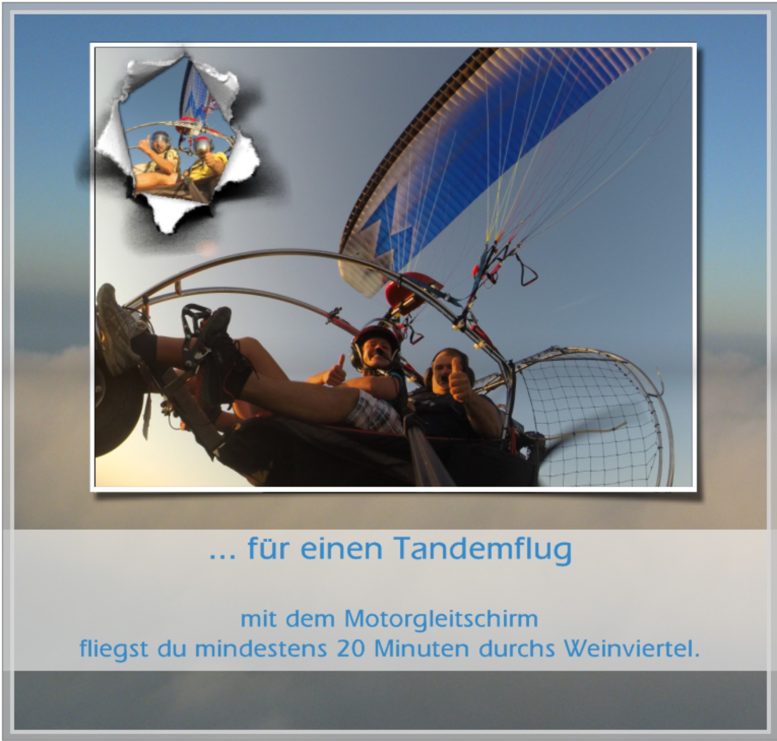 Motorgleitschirm Tandemflug